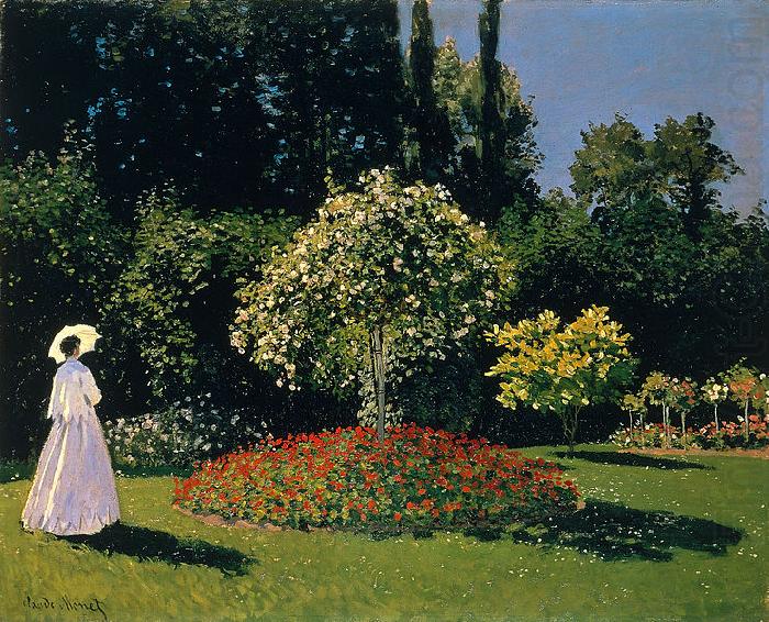 Jeanne-Marguerite Lecadre in the Garden Sainte-Adresse, Claude Monet